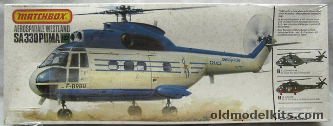 Matchbox 1/32 SA-330 Puma - Civil / (2)RAF / French Air Force, PK-507 plastic model kit